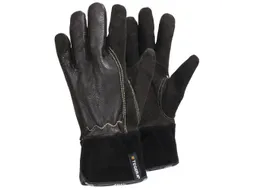 Tegera 32 hittebestendige lederen handschoenen, bruin/zwart, maat 9, p