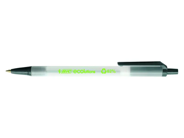 Balpen Bic Ecolutions medium zwart
