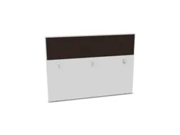 baliepaneel,v. bureau,aanbouw achter,B 1600mm,Bl-wit,BN2036-bruin