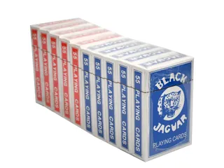 Speelkaarten rood en blauw seal à 10 pakjes - 2