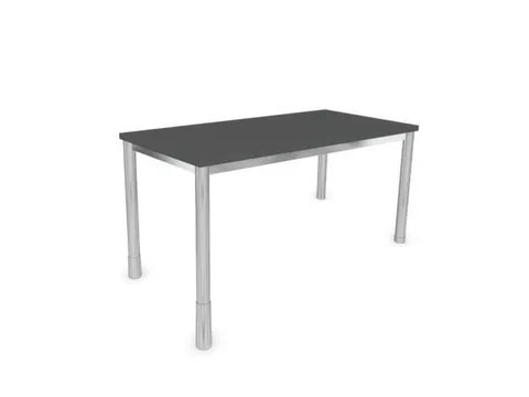 In hoogte verstelbaar bureau,HxBxD 720-840x1200x600mm,MS-donkergrijs