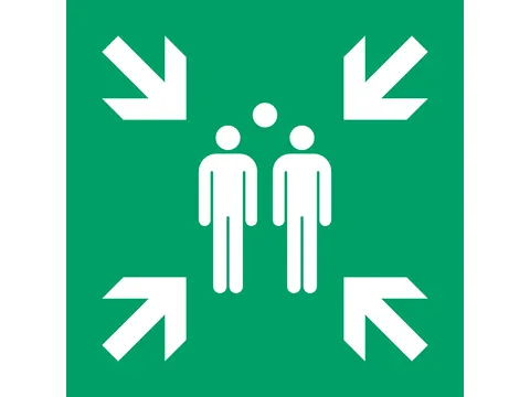 Pictogram 7510015 bordje Verzamelplaats 300x300mm