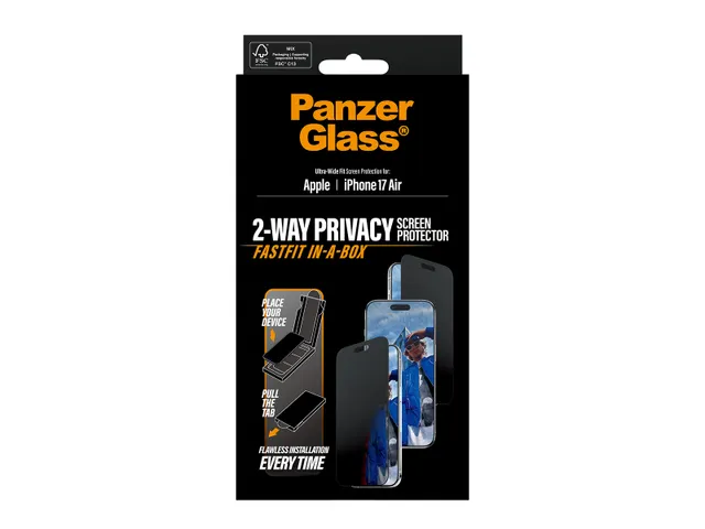 PanzerGlass Privacy Screen Protector iPhone Air | Ultra-Wide Fit w.