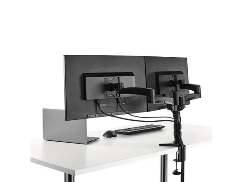 Dual Monitor Arm Scharnierend Bureau Monteerbaar 2 schermen