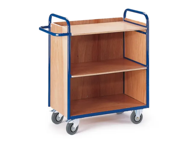 chariot à plateaux,force 150kg,3plateau(x),plateau Lxl 1000x490mm