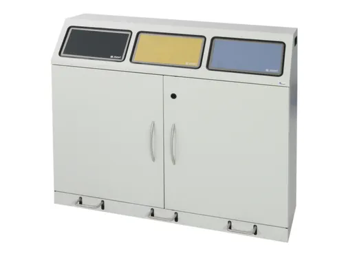 afvalverzamelstation,3x70l,HxBxD 1000x1180x380mm
