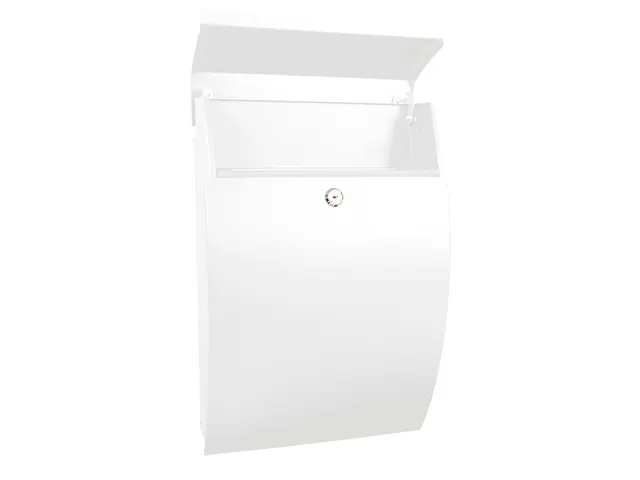 Wandbrievenbus Geronan Wit Staal