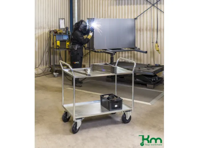 etagewagen,draagverm. 400kg,3etage(s),laadvl. LxB 940x440mm,staaletage