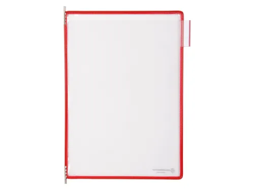 Zichtpaneel Tarifold A4 verticaal 230x343mm Rood 10 stuks