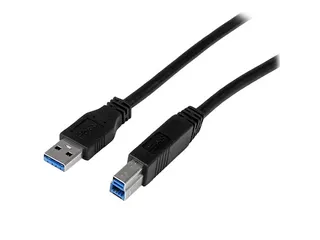 1 meter gecertificeerde SuperSpeed USB 3.0 A-naar-B-kabel - M/M - 1