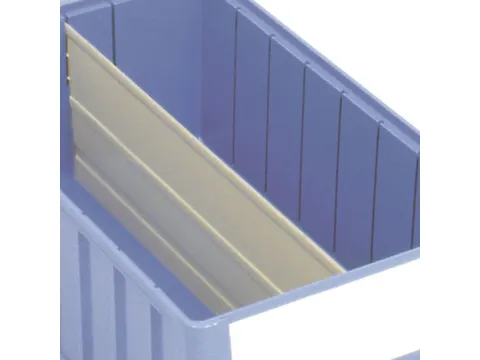 Lengteverdeler Voor Stellingbakken 90x156x600mm Plaatstaal