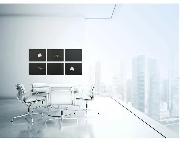 Glasbord 100x150cm Zwart