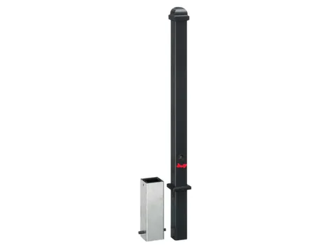 Trottoirpaal 900mm 70x70mm Met Halve Kogel-kap Uitneembaar/Afsluitbaar