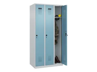 locker,HxBxD 1850x900x500mm,3vak,vak B 300mm,draaigrendel - 1