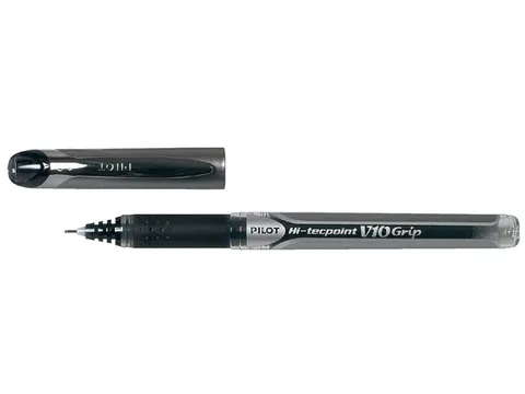 Rollerpen Pilot Hi-Tecpoint V10 Grip Brede punt 1.0mm Zwart