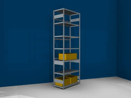 gaasachterwand,v. schroefstelling - basisveld,HxB 3000x1000mm,verzinkt