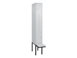 Z-garderobekast,HxBxD 2120x300x815mm,2vak,vak B 300mm,cil.-slot