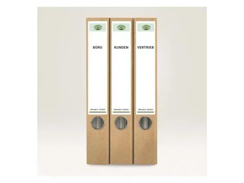 Ordnerrugetiket gerecycled Zweckform 38x192mm wit perm. 70 etik. 10 ve