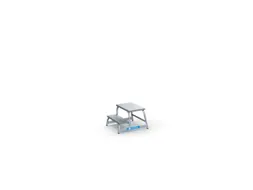 machine-opstapje bordes H 400mm 2treden aluminium