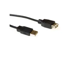 Kabel ACT USB 2.0 M/V zwart 1.8 meter