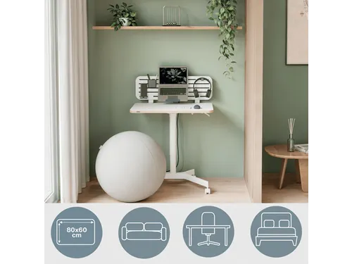 Leitz Ergo Zit-Sta bureau Mobiel 80x60cm klein
