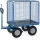 Handtrekwagen 6444PZ 750kg 1135x795mm draadgaas polyurethaan trekoog