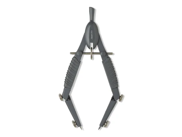 Compas à réglage Aristo Topline Gris mat