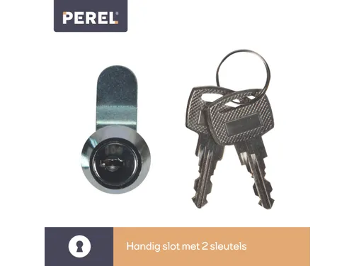 Brievenbus Monaco Inox met naamplaatje incl. 2 sleutels 36.8x36.5x10cm