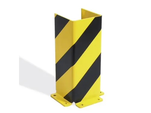Aanrijdbeveiliging H 1200Mm U-Profiel Dikte 6Mm Plaatstaal Geel/zwart