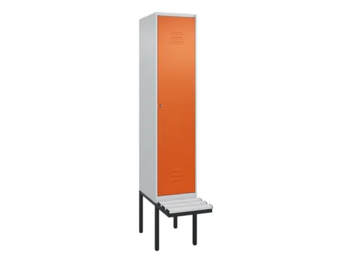 locker met bank,HxBxD 2120x400x815mm,1vak,vak B 400mm,cil.-slot