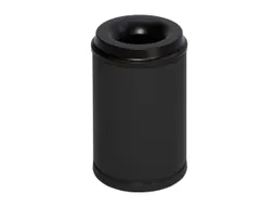 prullenmand zelfblussend 15 liter HxØ 370x250mm kop zwart
