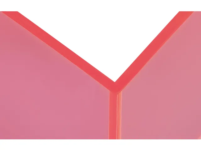 Boekensteun MAUL 10x10x13cm acryl set 2 neon rood transparant