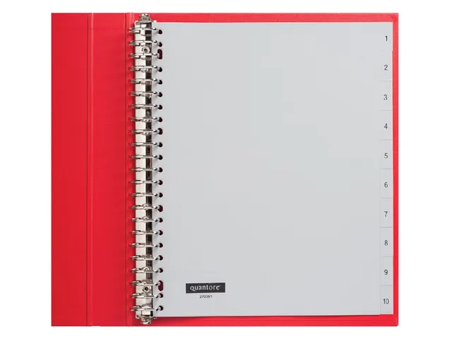 Tabbladen Quantore 23-gaats 1-10 genummerd extra breed PP