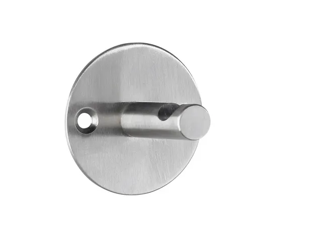 Wandgarderobe Alco zilver 1 haak incl. bevestigingsmateriaal