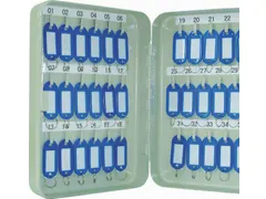 Sleutelkast Voor 36 Sleutelhangers Grijs Inclusief 2 Sleutels