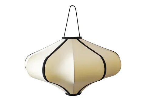 Lantaarn Nextime Lumi 60 cm stof creme