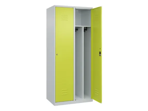 locker voor scheiding van kleding,HxBxD 1850x800x500mm,2vak