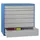 ladekast HxBxD 1000x1023x600mm 7laden RAL7035 front RAL5012