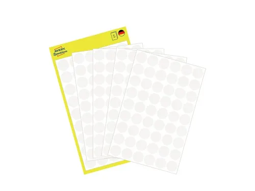 Etiket Avery Zweckform 3145 Rond Ø12mm Wit 270 Stuks