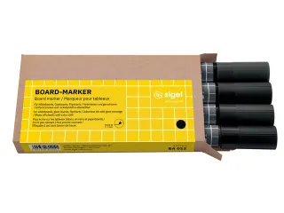 Whiteboardstift Sigel 2-3mm rond zwart - 1