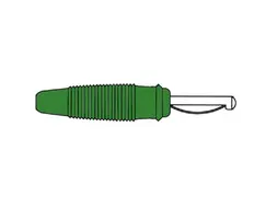 Banaanstekker 4mm Met Dwarsgat En Soldeeraansluiting / Groen (VQ 30)