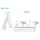 platformladder,bordes HxBxD 740x400x400mm,3trede(n),aluminium