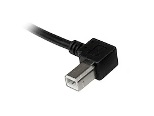 1m USB 2.0 A naar linkshoekige B-kabel M/M
