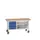 werkbank,HxBxD 830x1500x600mm,multiplexblad,uitrusting: 3laden,legbord