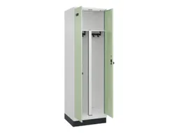 PBM-locker,HxBxD 1950x600x500mm,2vak,vak B 300mm,draaigrendel