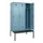 locker met bank,voor scheiding van kleding,HxBxD 2120x1200x815mm,3vak