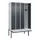 locker met bank,HxBxD 2120x1200x815mm,4vak,vak B 300mm,draaigrendel