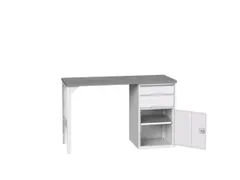 werkbank,HxBxD 930x1500x600mm,linoleumblad,2voeten/1container