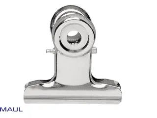 Papierklem MAUL Bulldog 50mm capaciteit 20mm zilver - 2