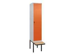locker voor scheiding van kleding,HxBxD 2120x400x815mm,1vak